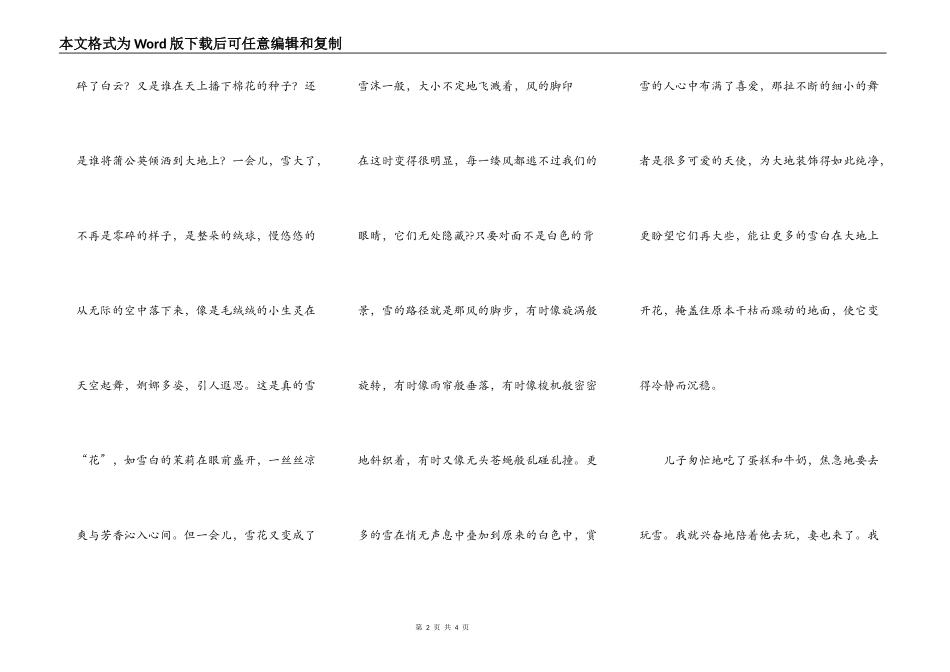 雪舞（教师手记之138）_第2页
