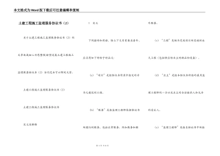 土建工程施工监理服务协议书（2）