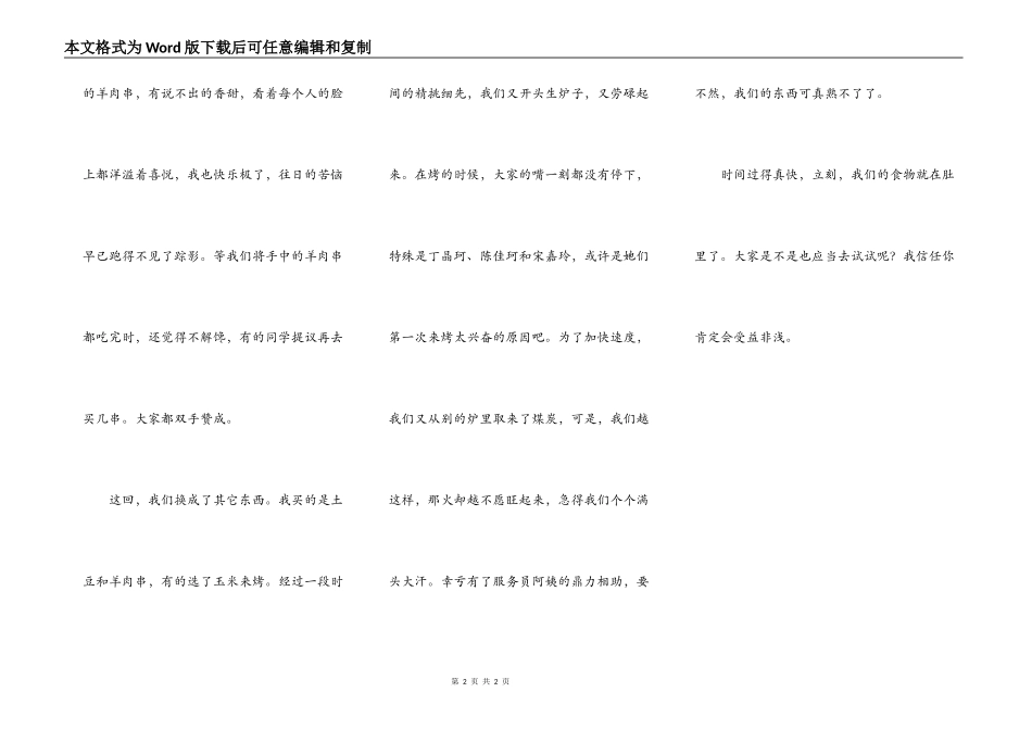 自己烧烤，趣乐无穷_第2页