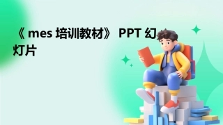 《mes培训教材》PPT幻灯片