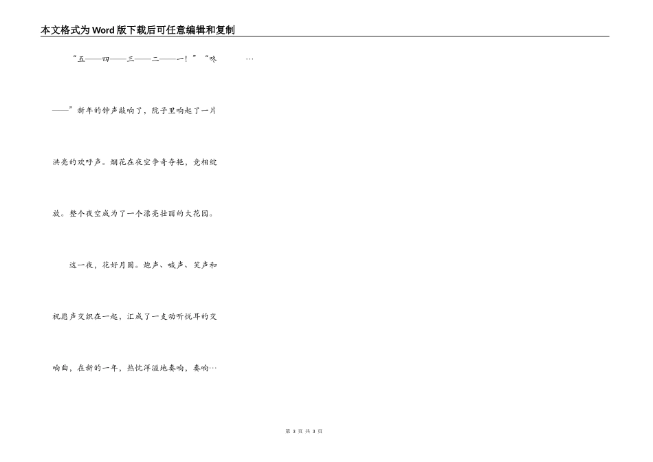 除夕夜的烟花_第3页