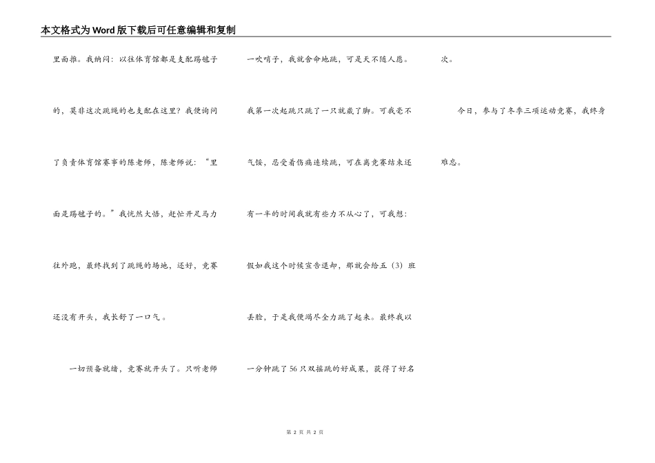 冬季三项运动比赛那天_第2页