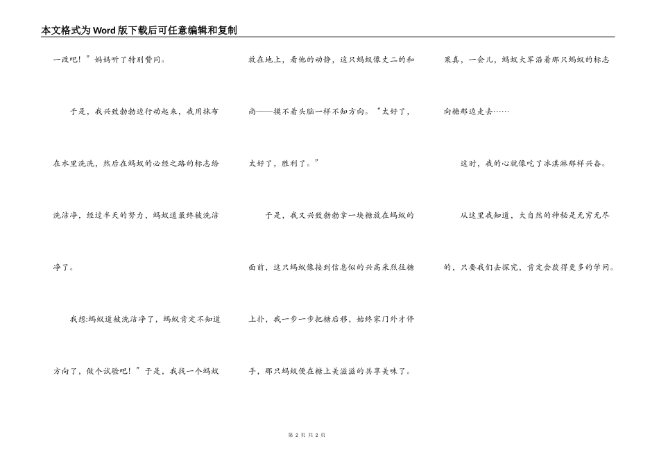 我发现了蚂蚁的秘密_第2页