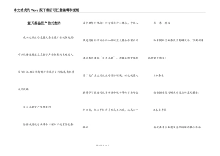 蓝天基金资产信托契约