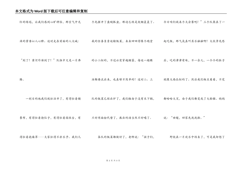 野炊活动乐在其中_第2页