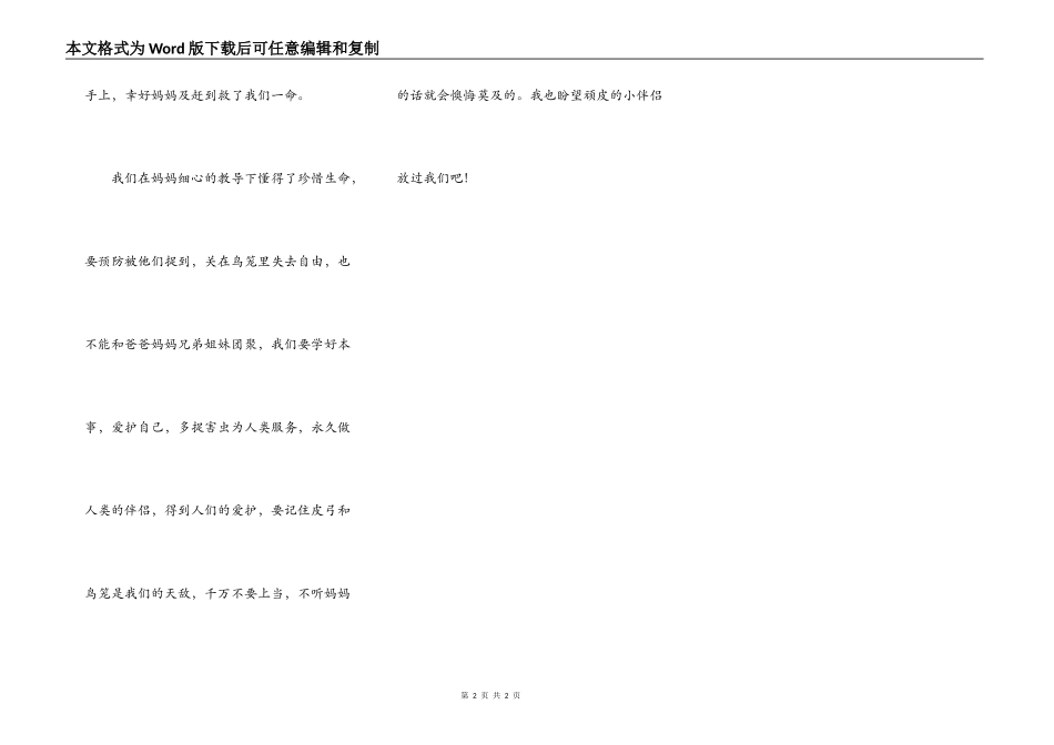 鸟妈妈的教诲_第2页