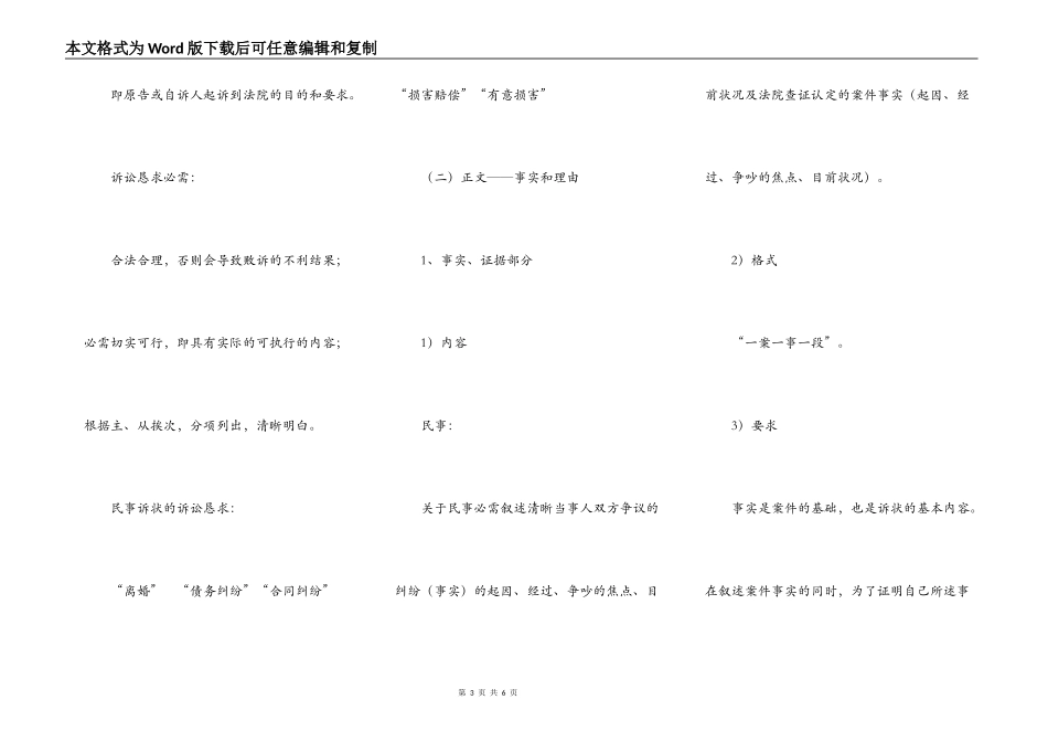 民事起诉书范文_第3页