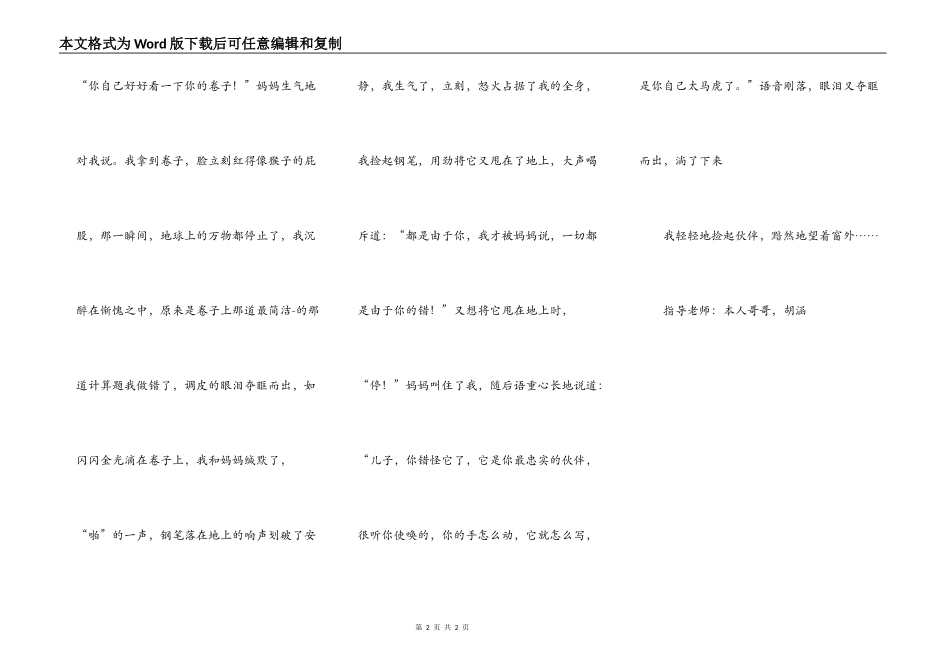 我和我的钢笔伙伴_第2页