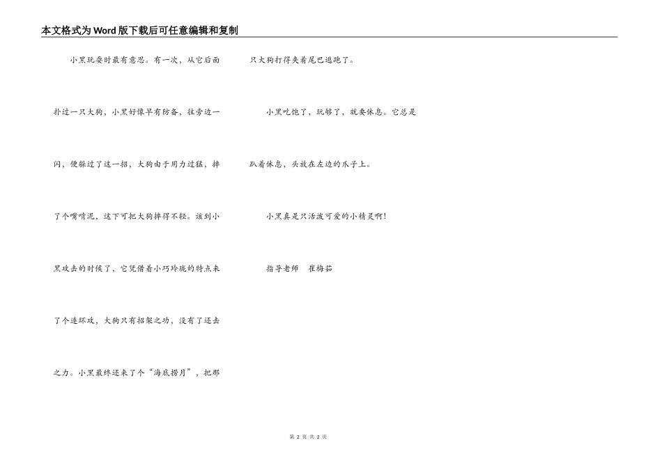 活泼可爱的小精灵_第2页