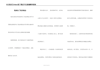 我参加了校庆晚会
