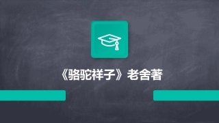 《骆驼祥子》老舍著