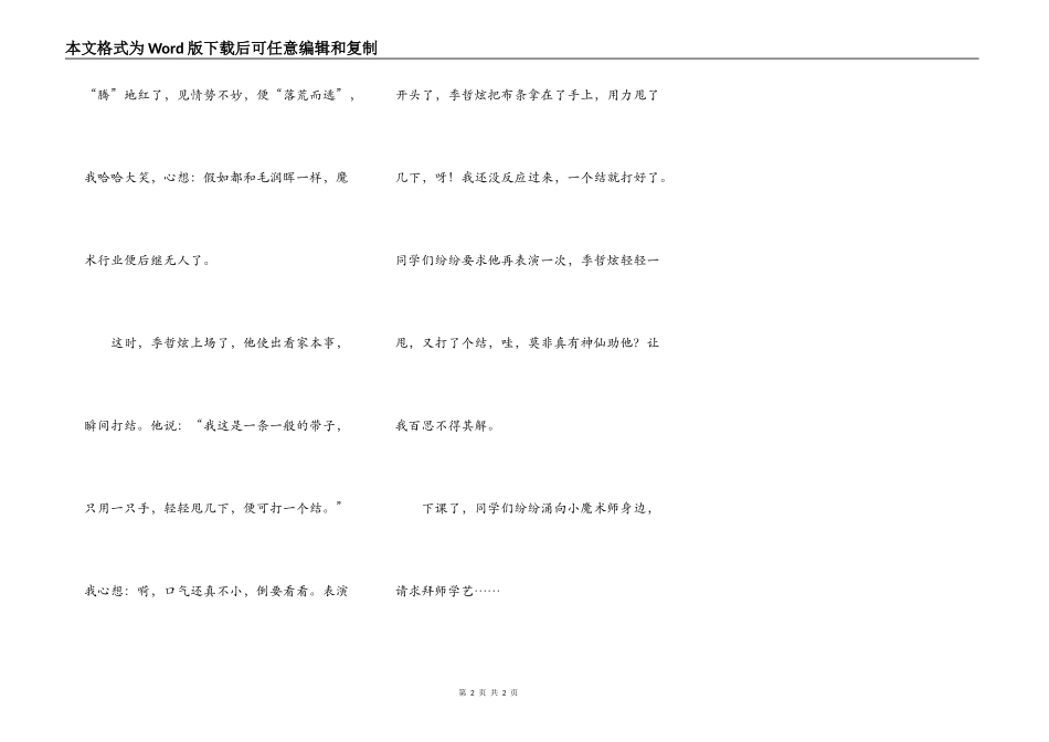 记一次魔术表演_第2页