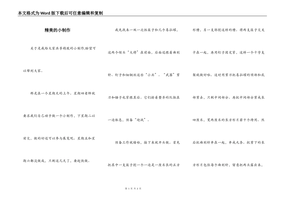 精美的小制作_第1页