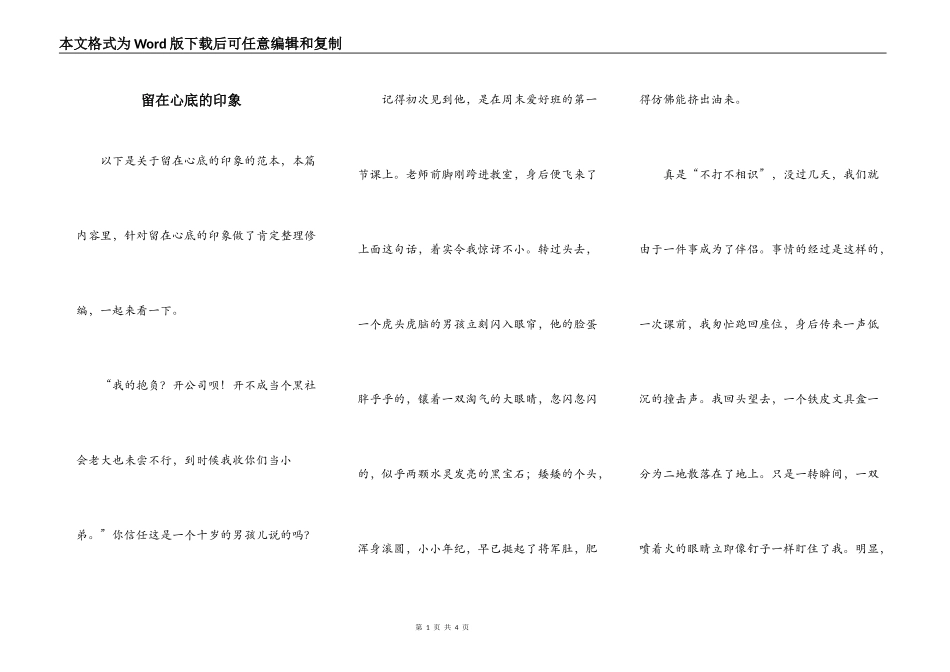 留在心底的印象_第1页