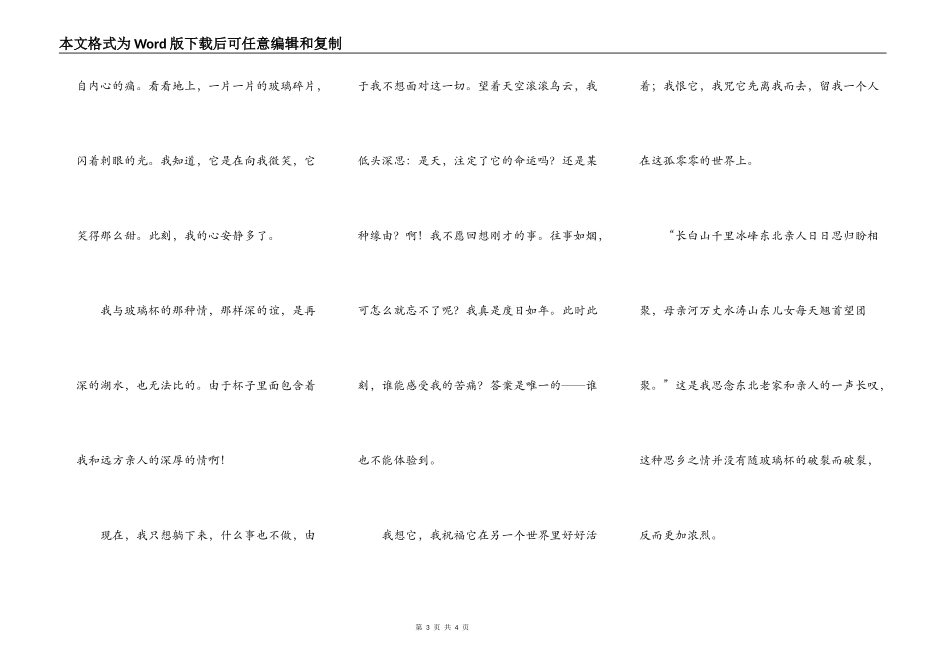 碎了，心爱的玻璃杯_第3页