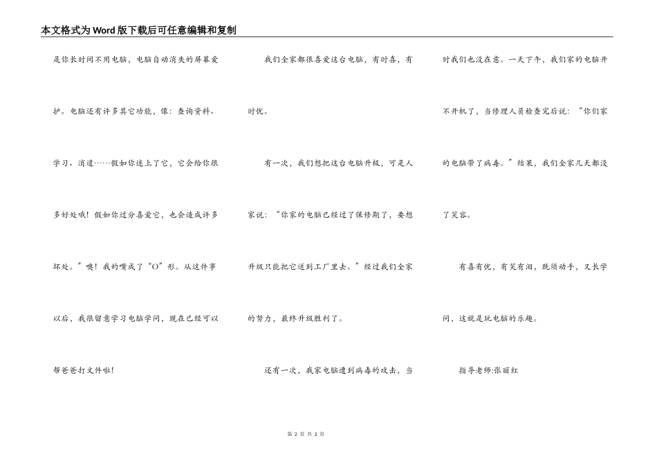 玩电脑的乐趣_第2页