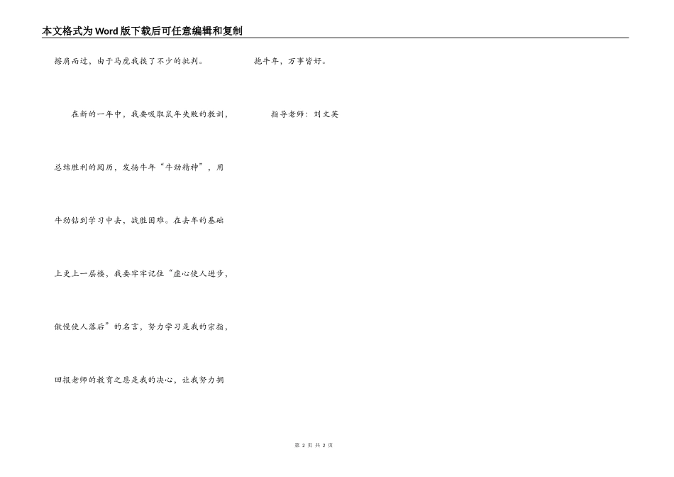 回顾鼠年拥抱牛年_第2页
