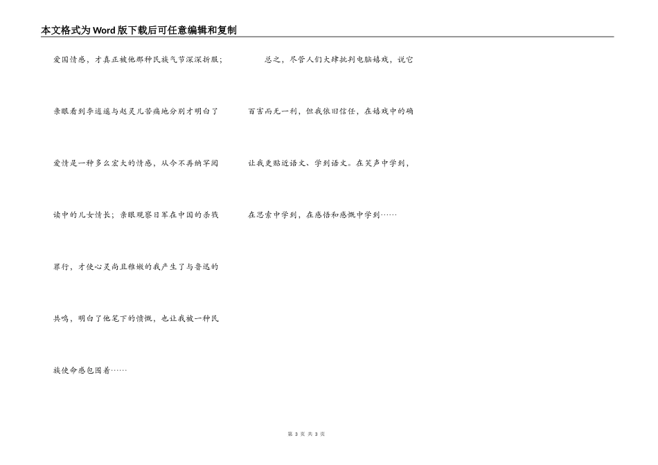 我从电脑游戏中学到了语文_第3页