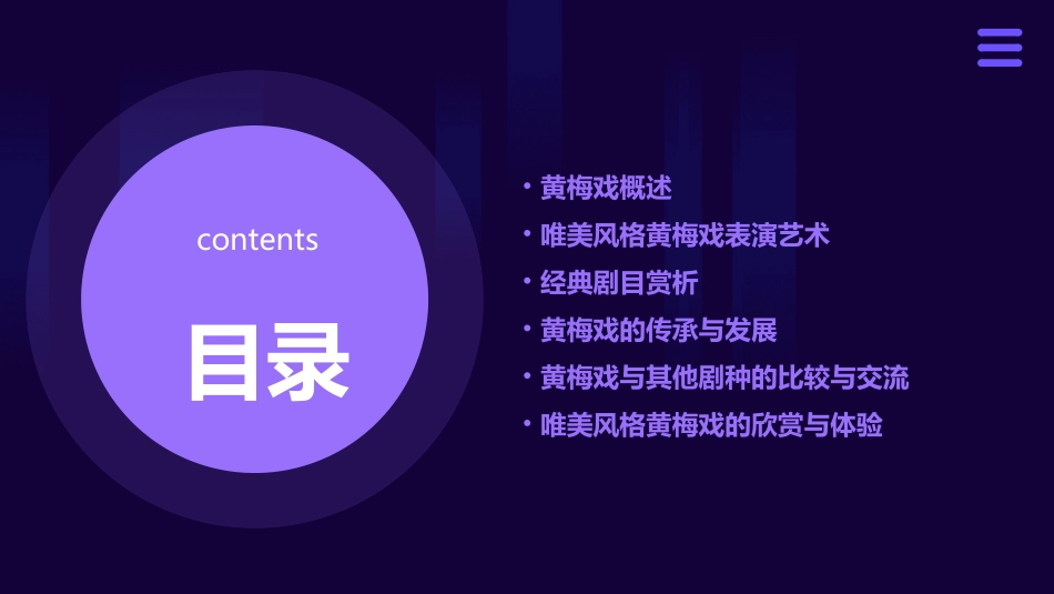 唯美风格的黄梅戏介绍PPT模板_第2页