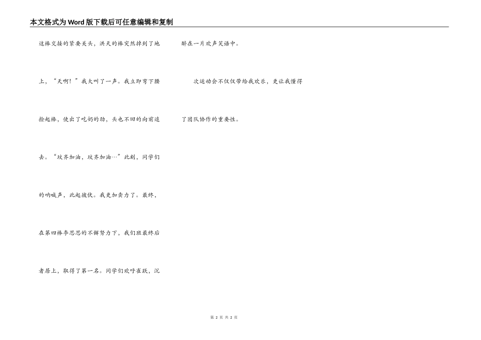 记一场有意义的运动赛事_第2页