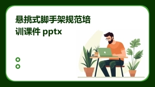悬挑式脚手架规范培训课件pptx