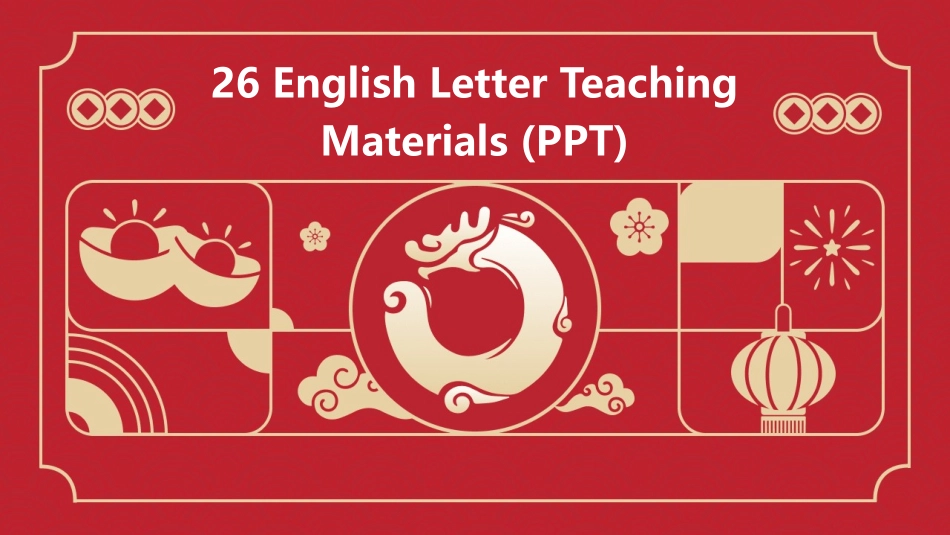 26 English Letter Teaching Materials (PPT)_第1页