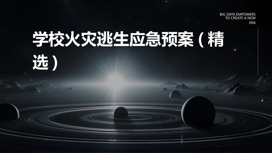 学校火灾逃生应急预案(精选)_第1页