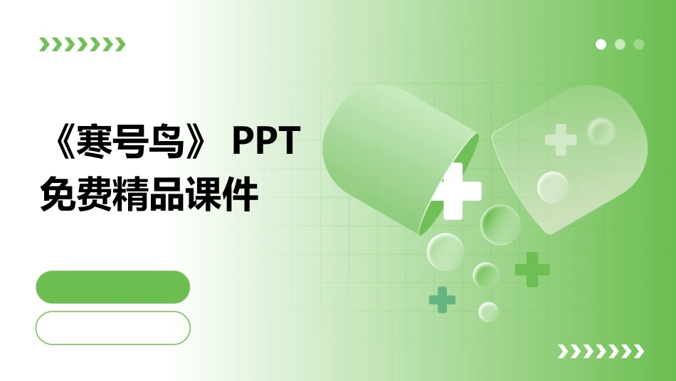 《寒号鸟》PPT免费精品课件_第1页