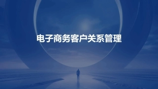 电子商务客户关系管理