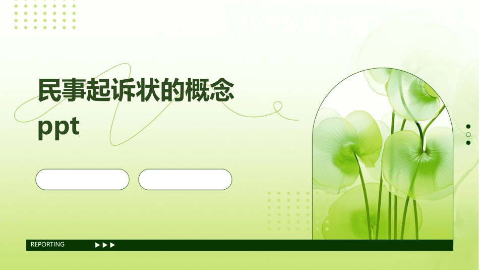 民事起诉状的概念ppt_第1页