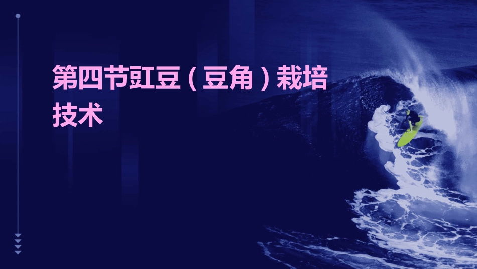 第四节豇豆(豆角)栽培技术_第1页