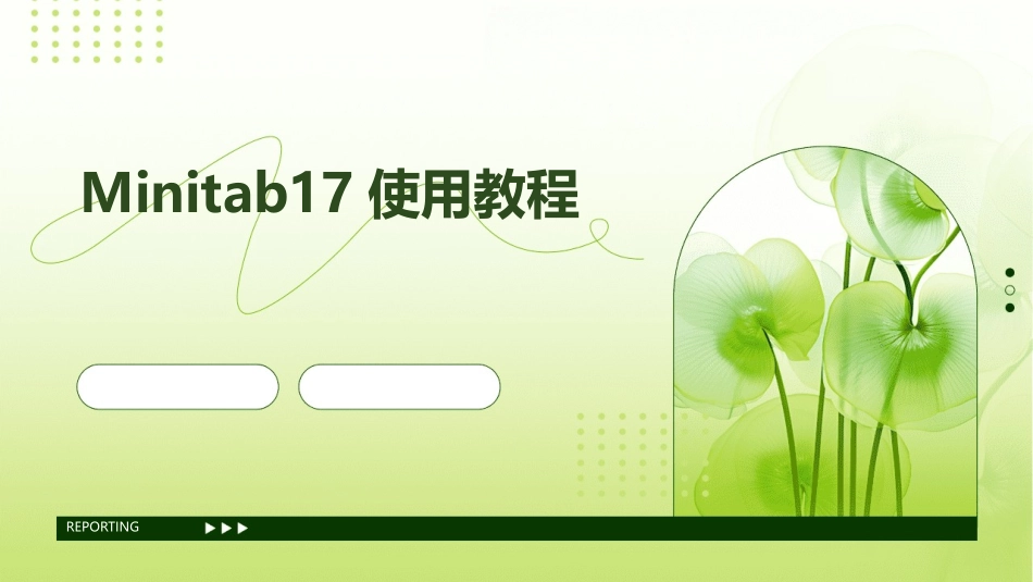 Minitab17使用教程_第1页