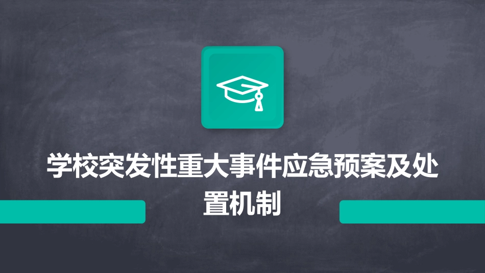 学校突发性重大事件应急预案及处置机制_第1页