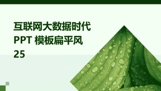 互联网大数据时代PPT模板扁平风25