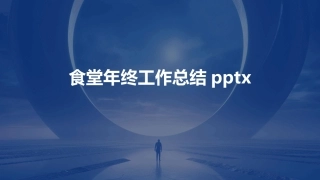 食堂年终工作总结pptx