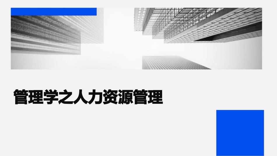 管理学之人力资源管理_第1页