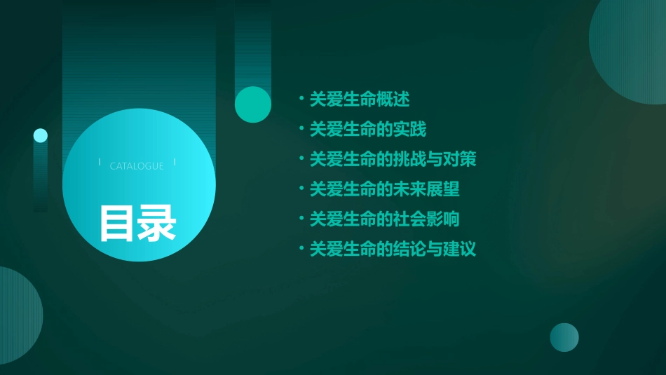 关爱生命PPT模板_第2页