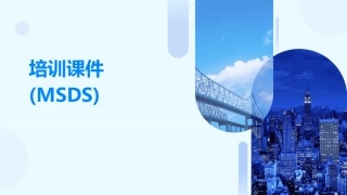 培训课件(MSDS)