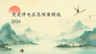 突发停电应急预案精选2024