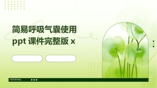 简易呼吸气囊使用ppt课件完整版x