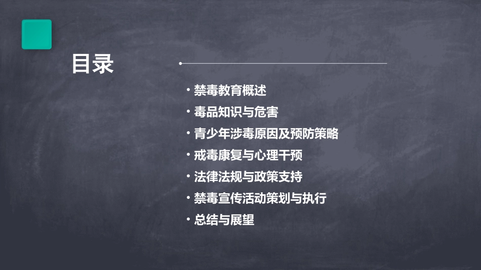 禁毒教育宣传课件_第2页