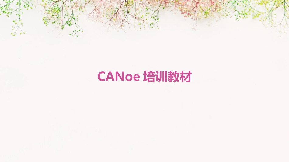 CANoe培训教材_第1页