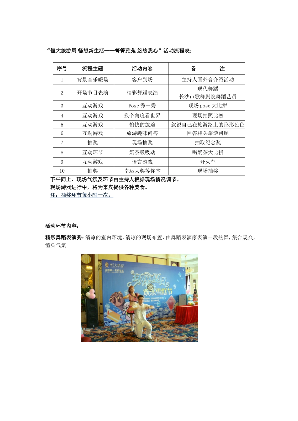“恒大旅游周畅想新生活”——箐箐雅苑 悠悠我心_第3页
