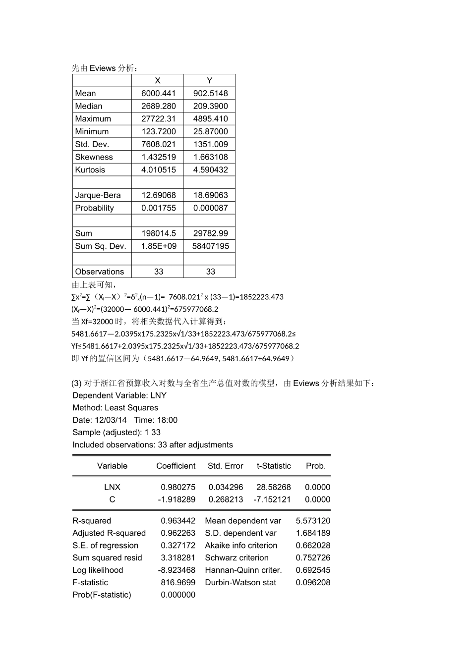 Eviews分析 专题练习题_第2页