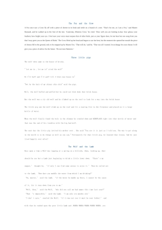 The Fox and the Crow 英语知识点梳理汇总弄