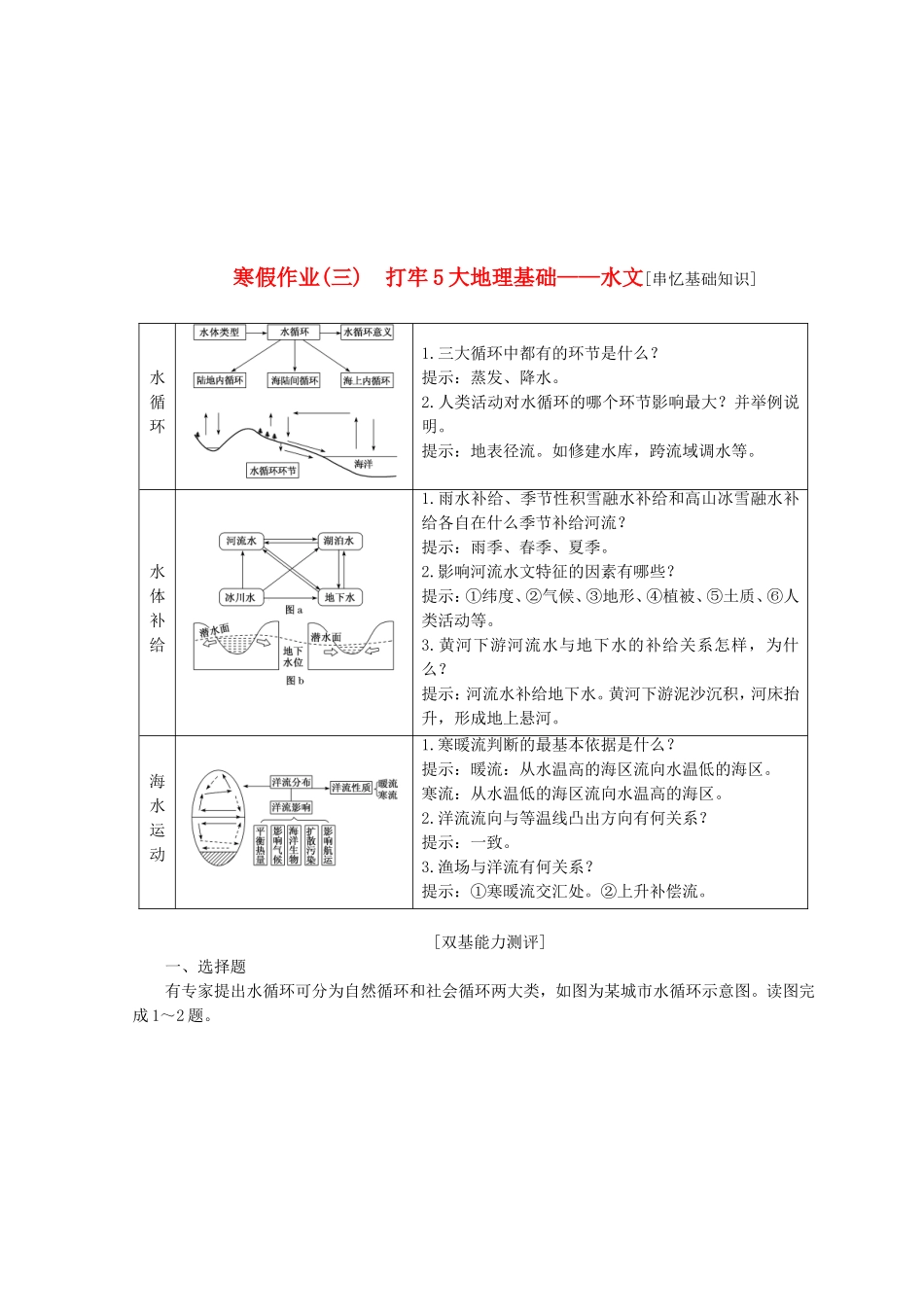 打牢5大地理基础——水文[串忆基础知识]_第1页