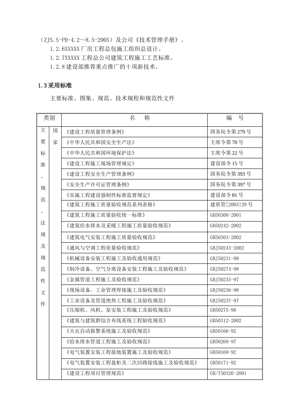 厂房工程施工组织设计_第3页