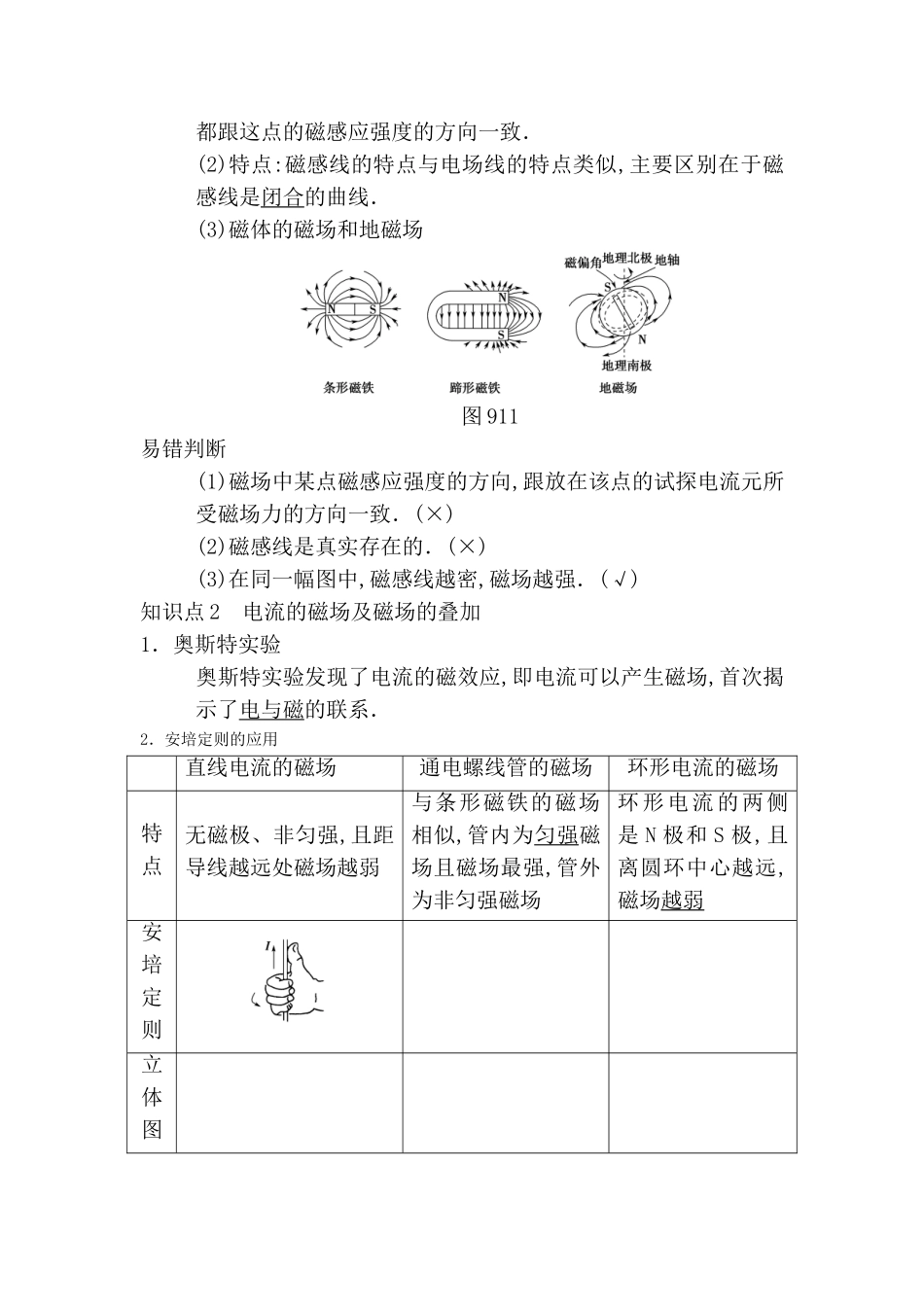 磁场  物理测试练习题_第2页