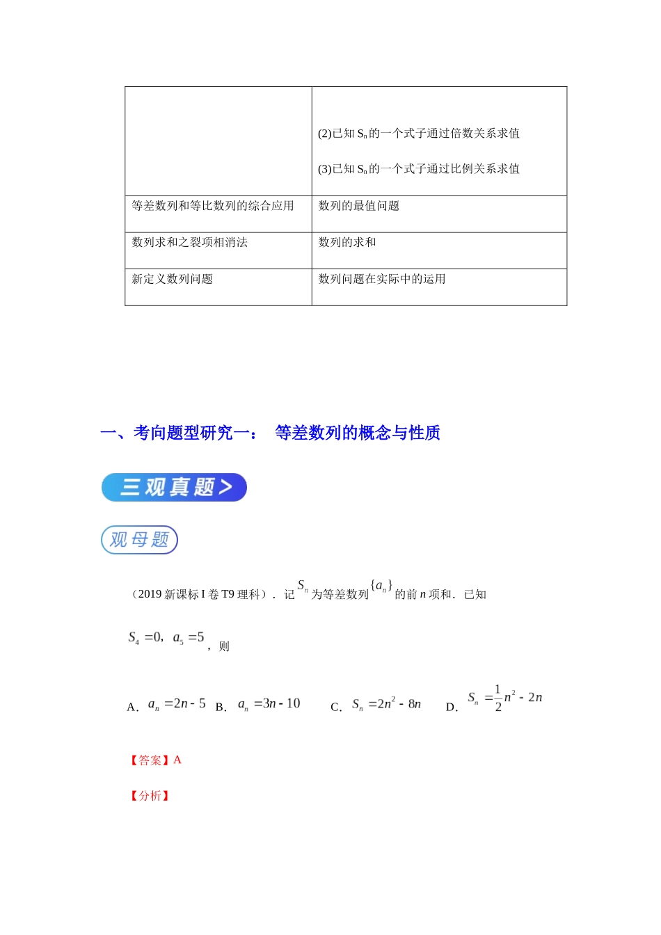 高中数学十年高考真题精解（全国卷I）专题6 数列_第3页