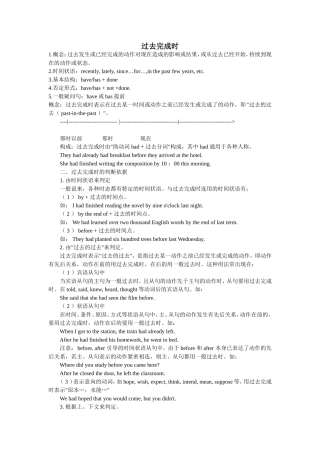 过去完成时  英语语法教学设计